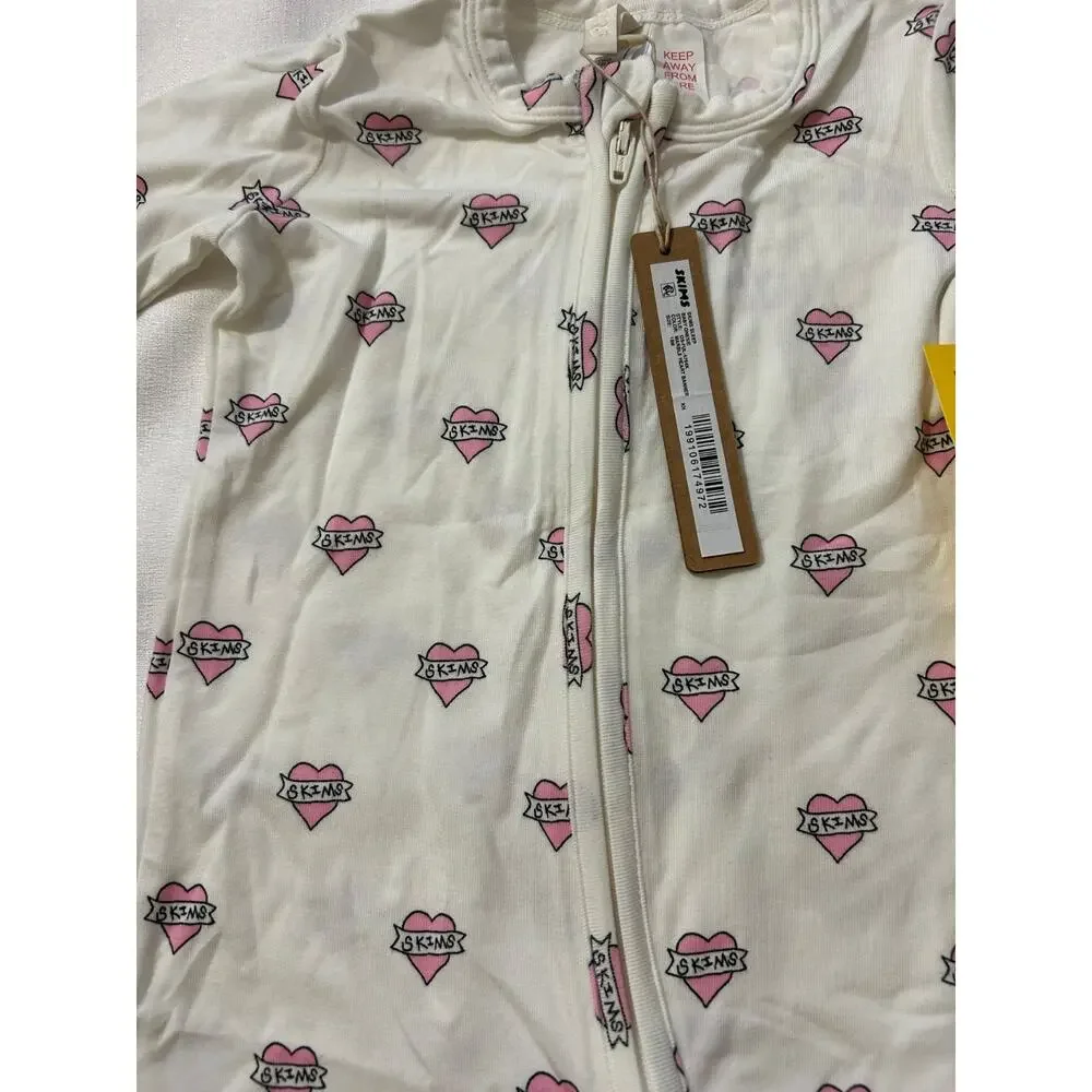 Skims NWT Sleep Baby One Piece Set Marble Heart Banner Size 18 Months